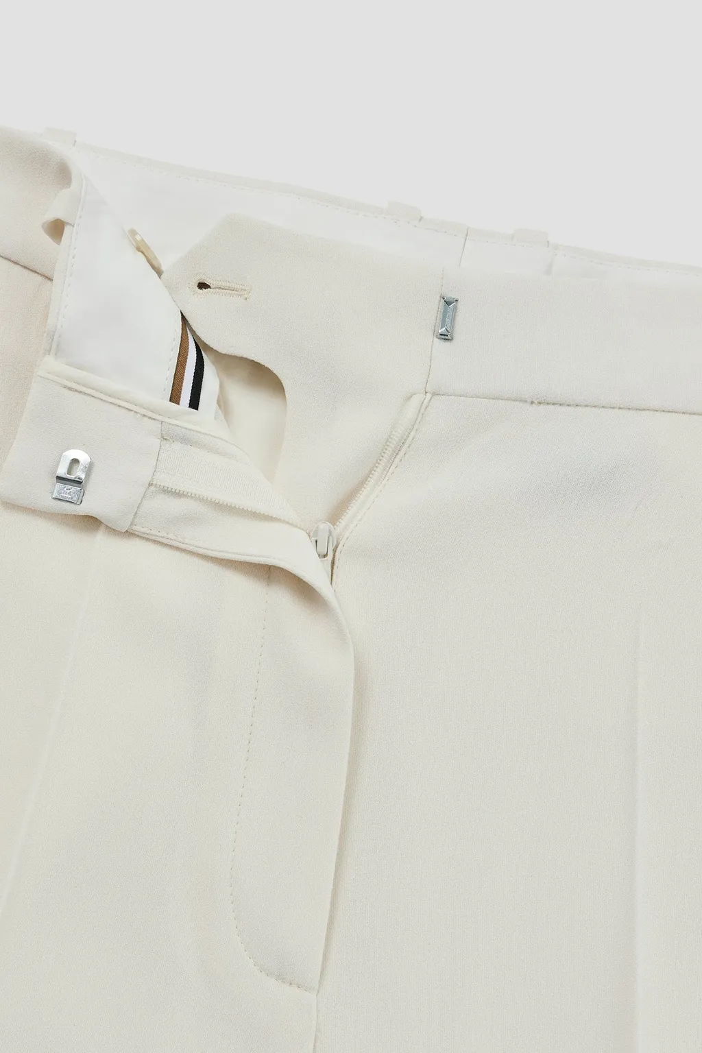 High-Waist Crepe Palazzo Pants