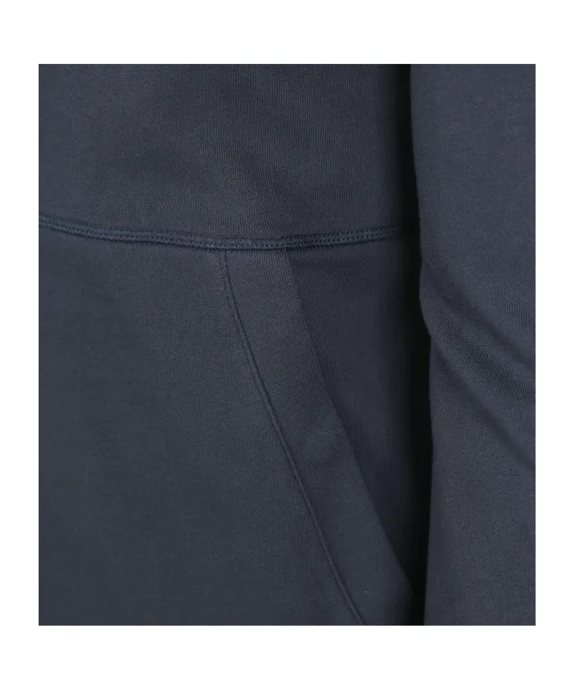 Logo Patch Zio-Up Drawstring Hoodie