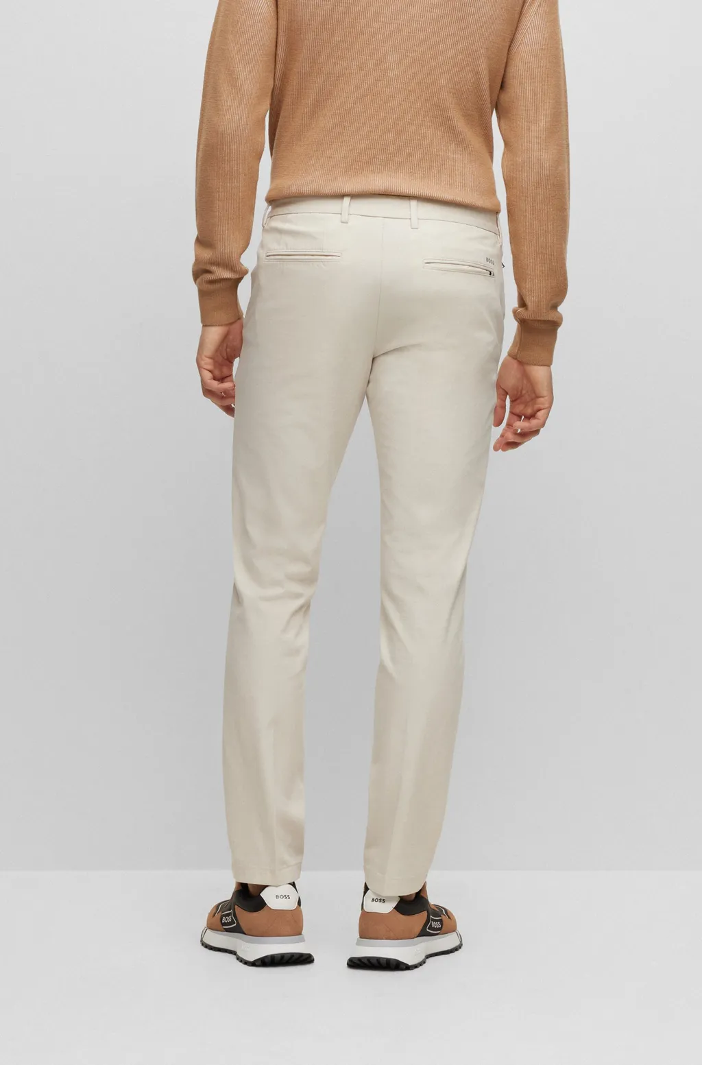 Mid-Cut Slim Trousers