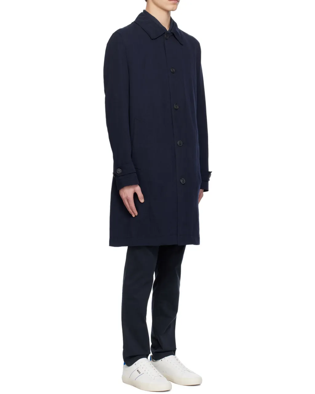 Lapel Long-Sleeved Coat