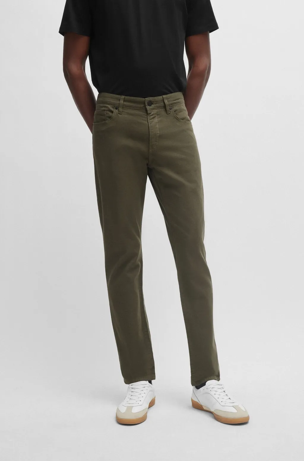 Slim-Cut Cotton Jeans
