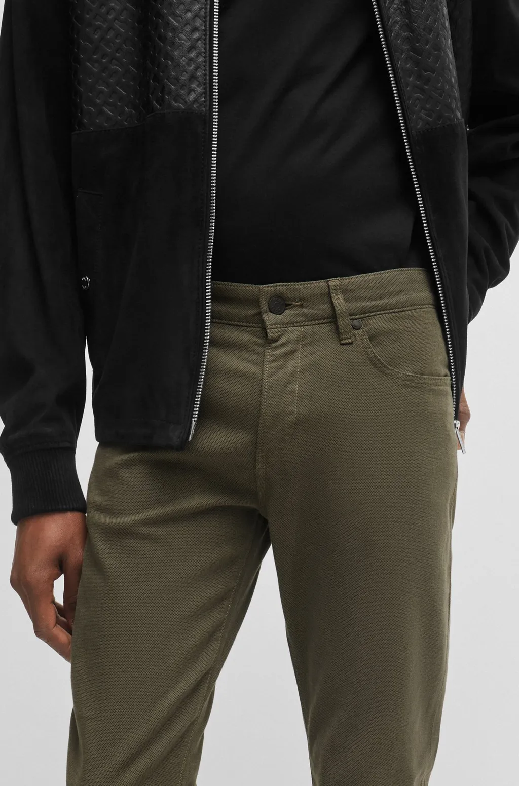 Slim-Cut Cotton Jeans