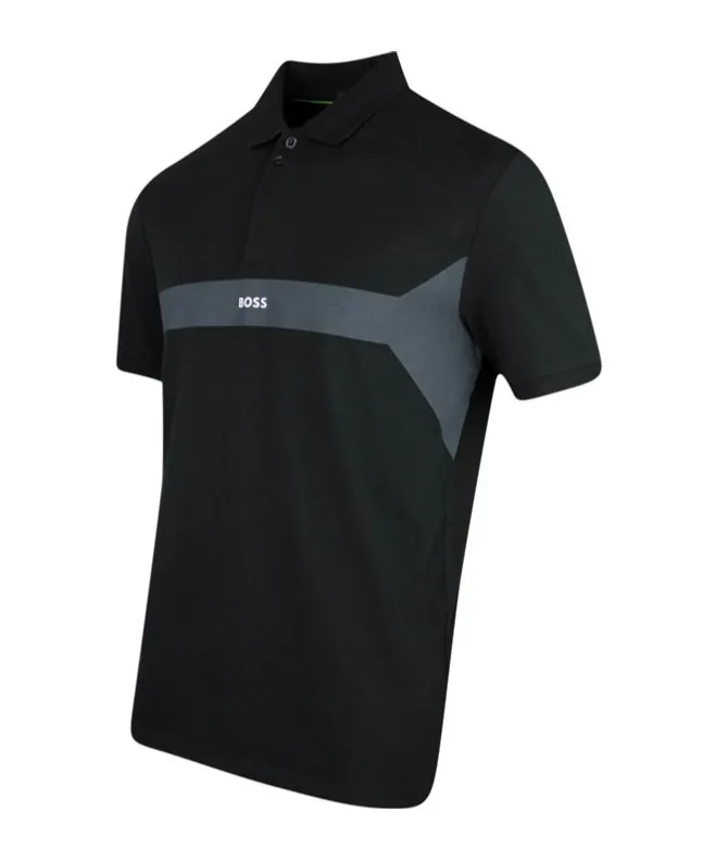 Colour-Block Short-Sleeved Polo Shirt