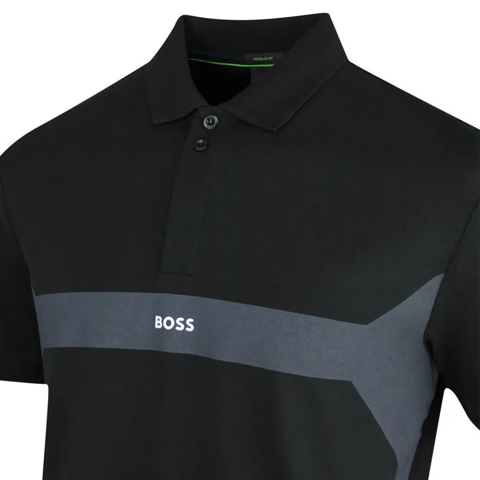 Colour-Block Short-Sleeved Polo Shirt