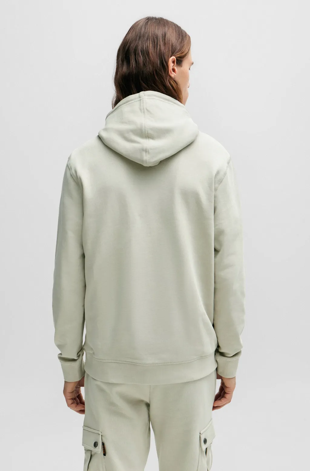 Logo Patch Drawstring Hoodie