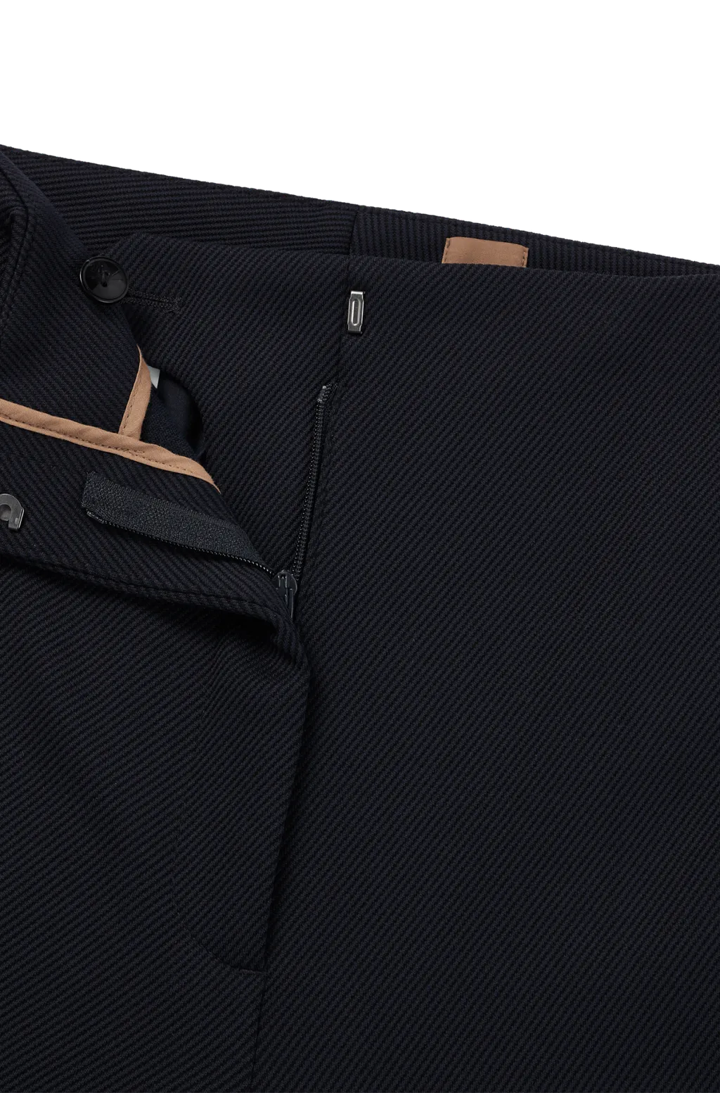 High-Waisted Flared Trousers