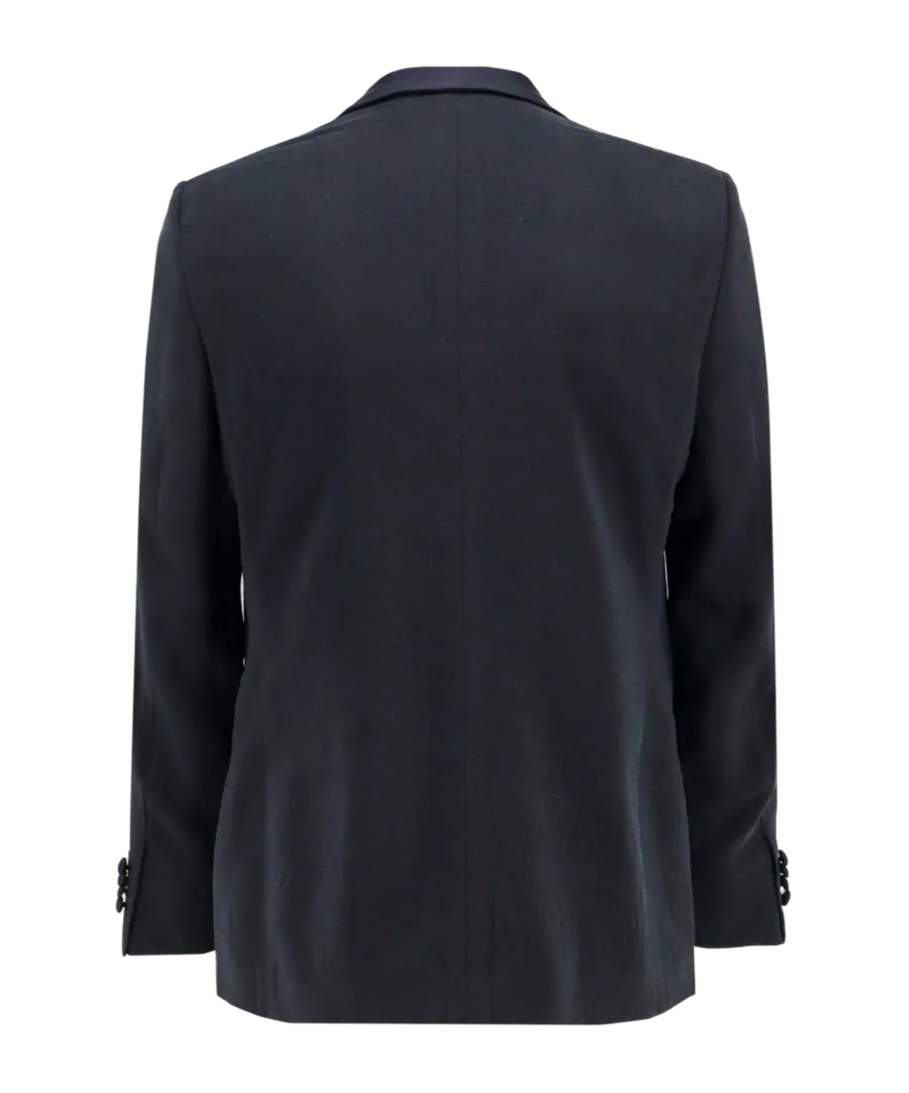 Single-Breasted Twill Blazer