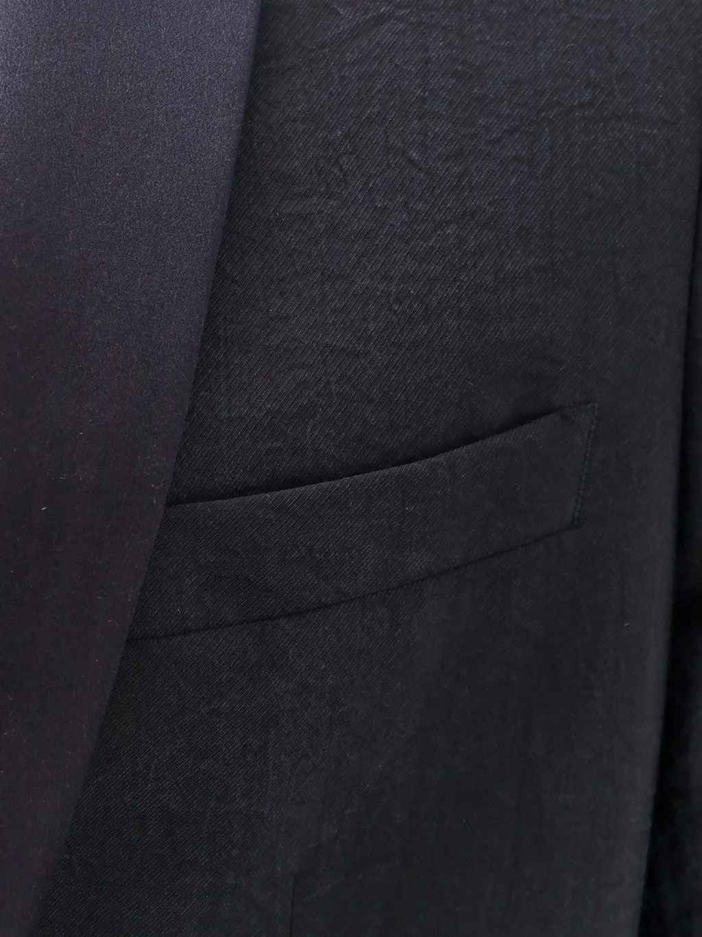 Single-Breasted Twill Blazer