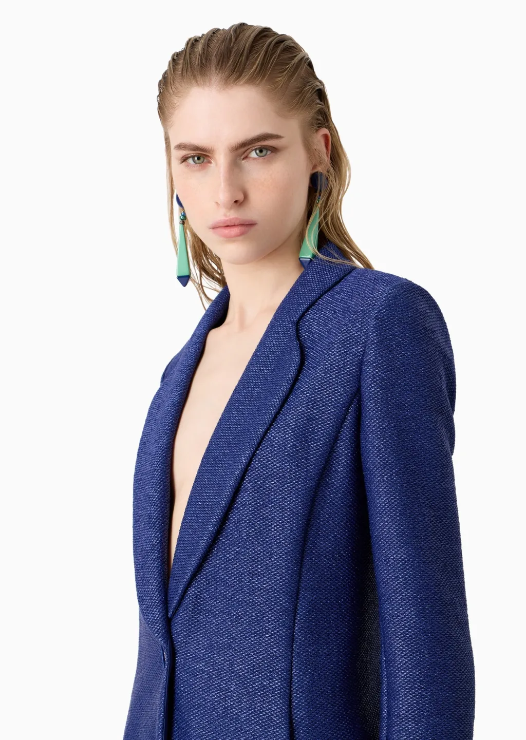 Patterned Jacquard Blazer
