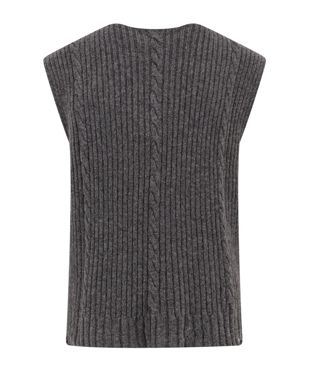 Cable Knit V-Neck Knitwear