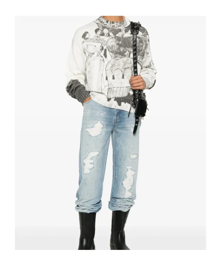 Crew Neck Long Sleeve Sweater