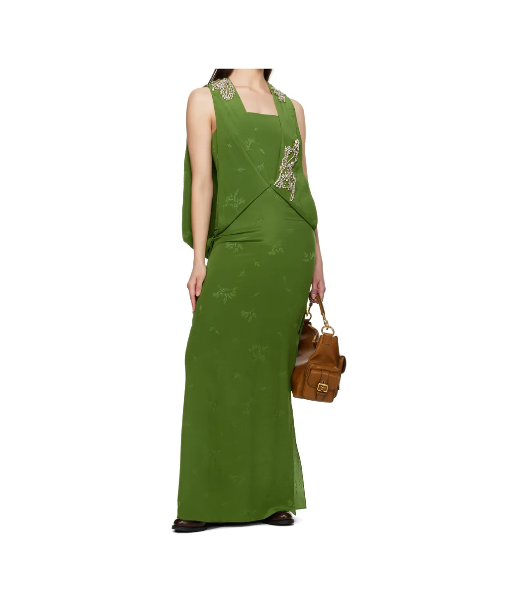 Sleeveless Drape Gown
