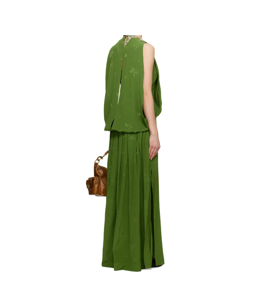 Sleeveless Drape Gown
