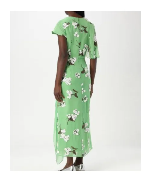 Embellished Chiffon Midi Dress