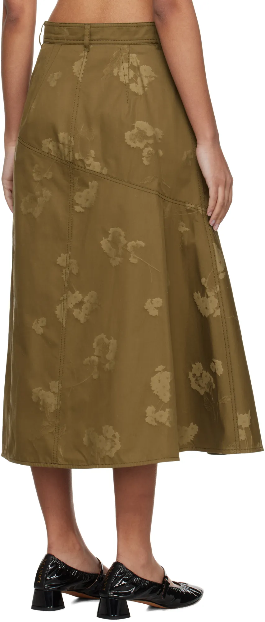 Drape Midi Skirt