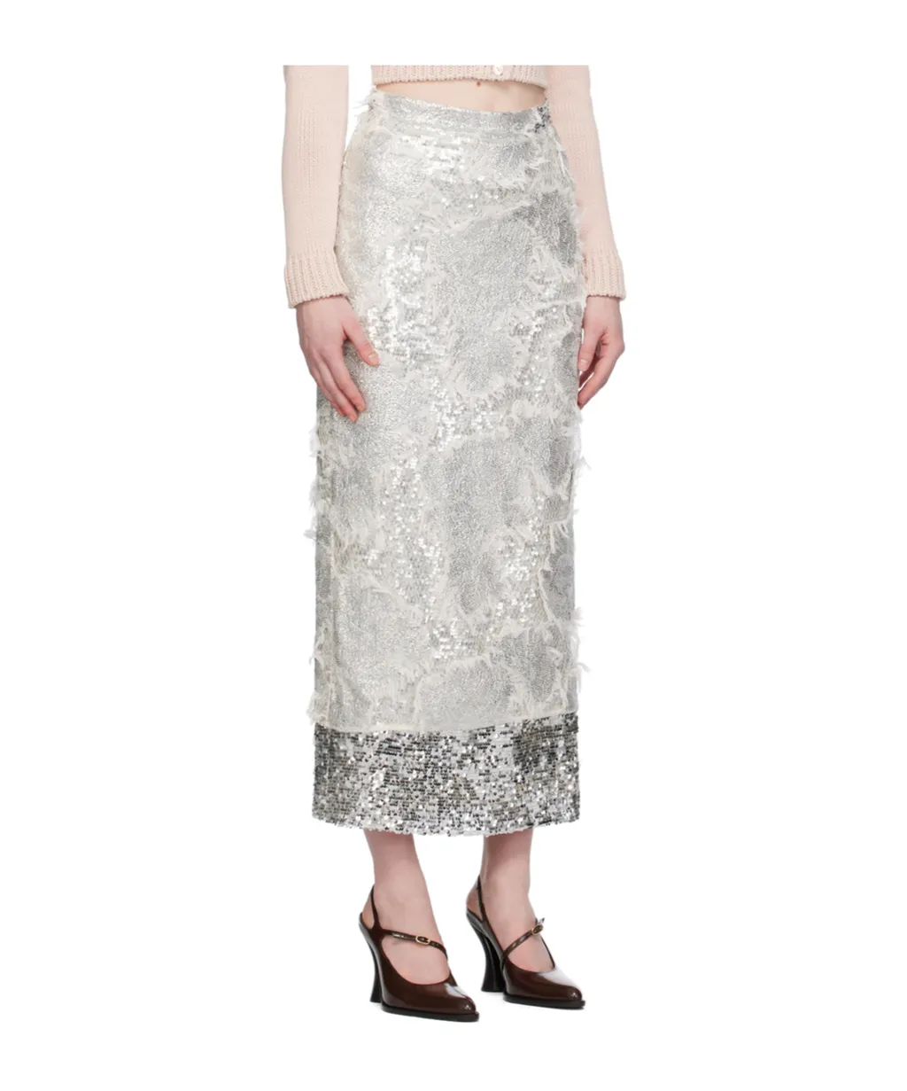 Layered Mid-Length Skirt