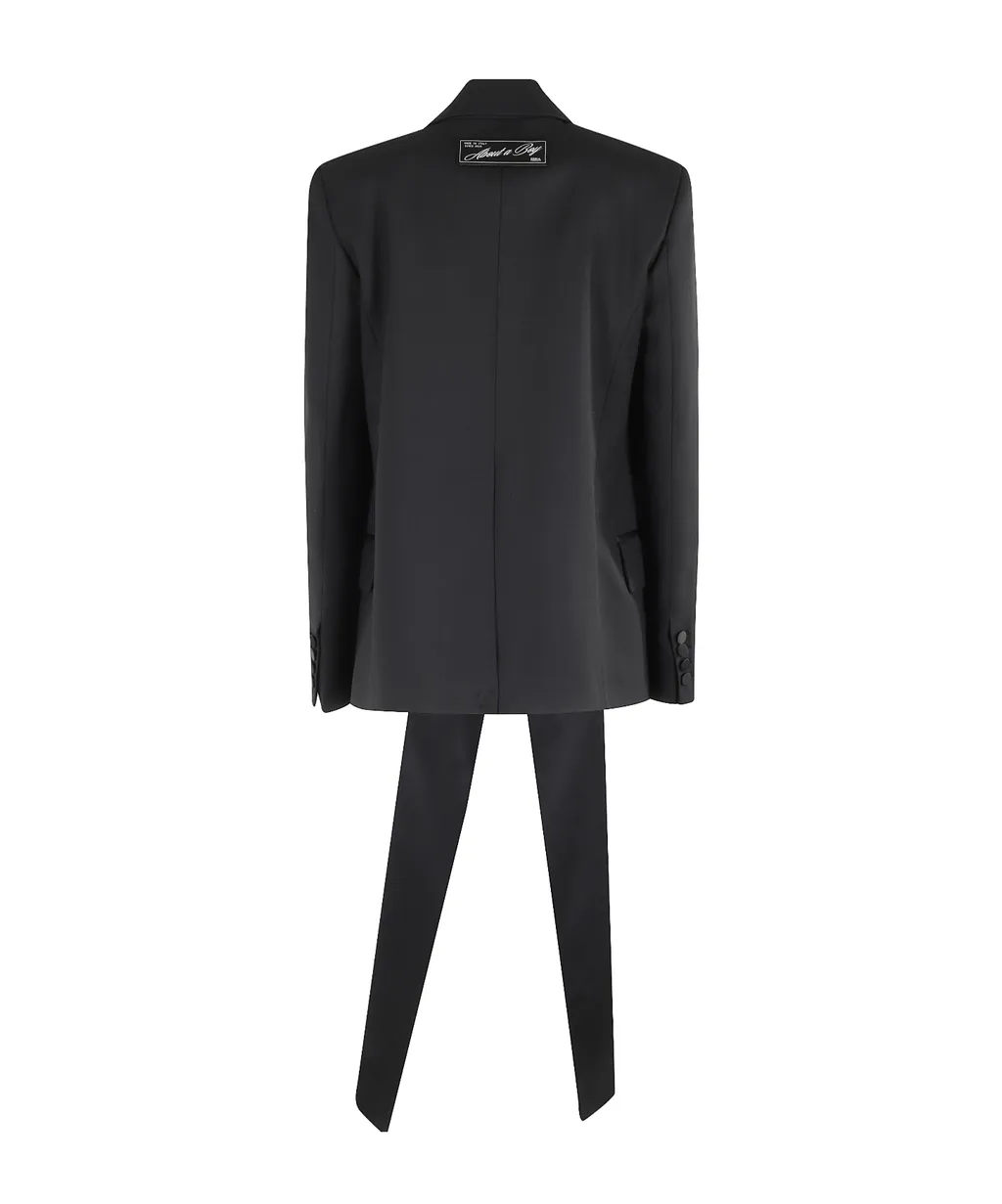 Drape-Detailed Blazer