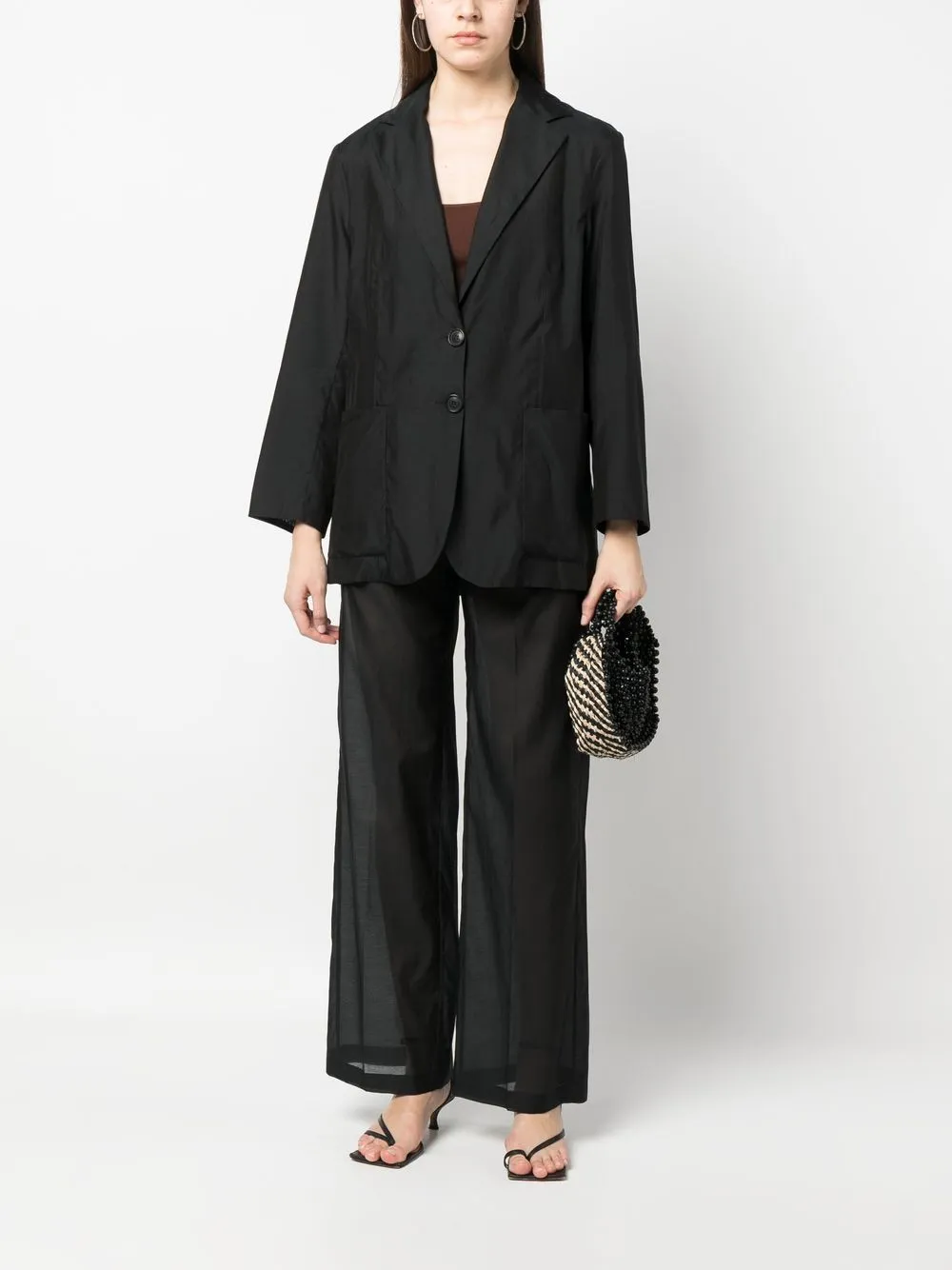 Oversized Single-Breasted Blazer