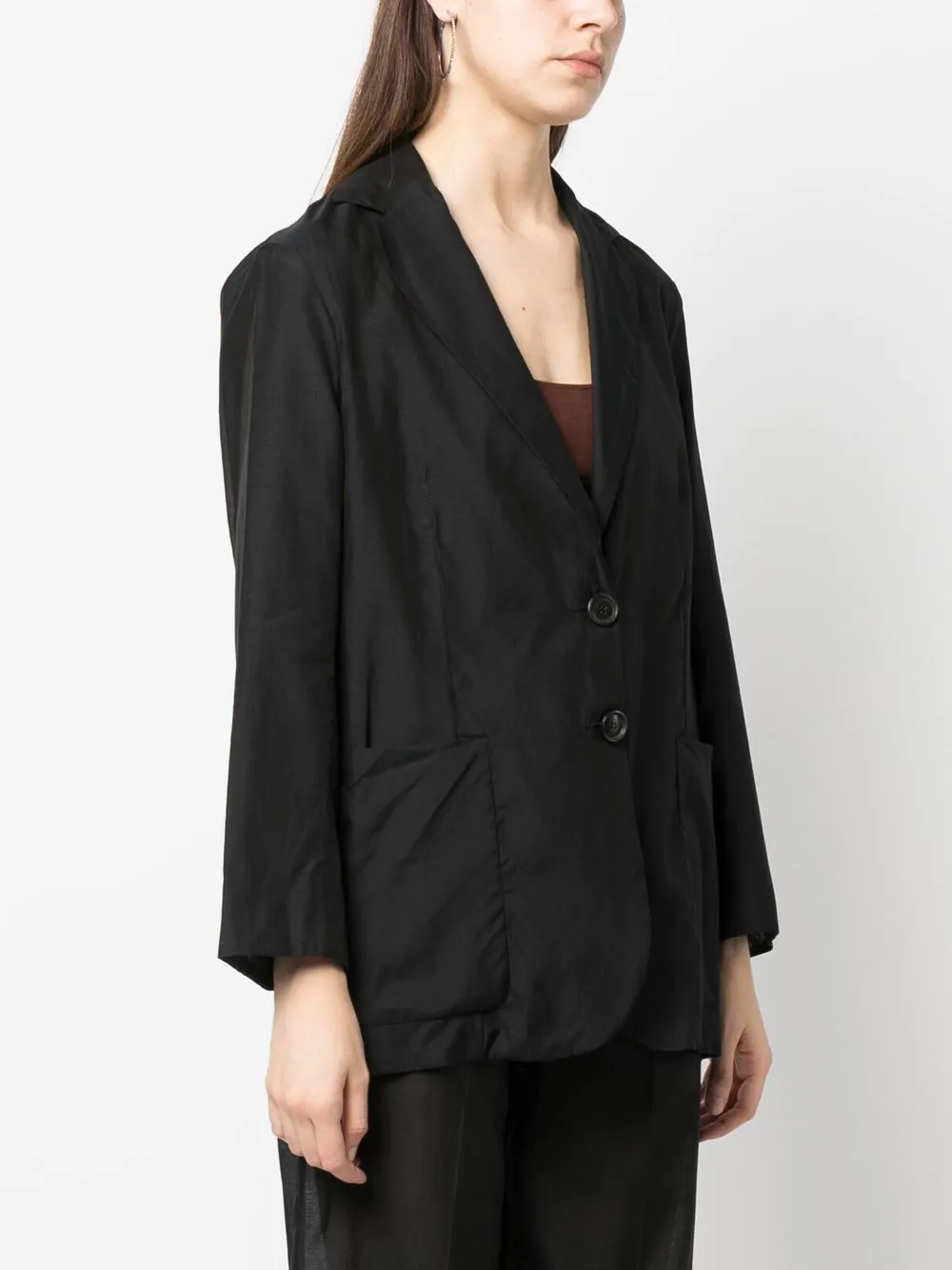 Oversized Single-Breasted Blazer