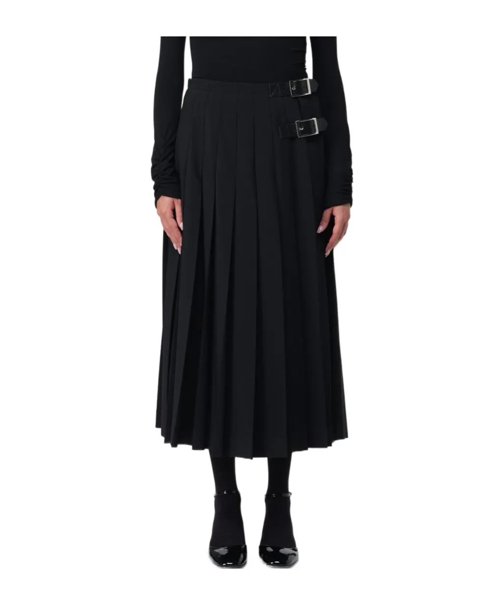 Pleated Midi Skirt