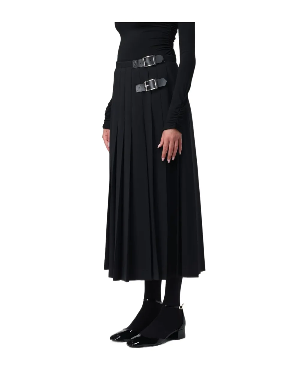 Pleated Midi Skirt