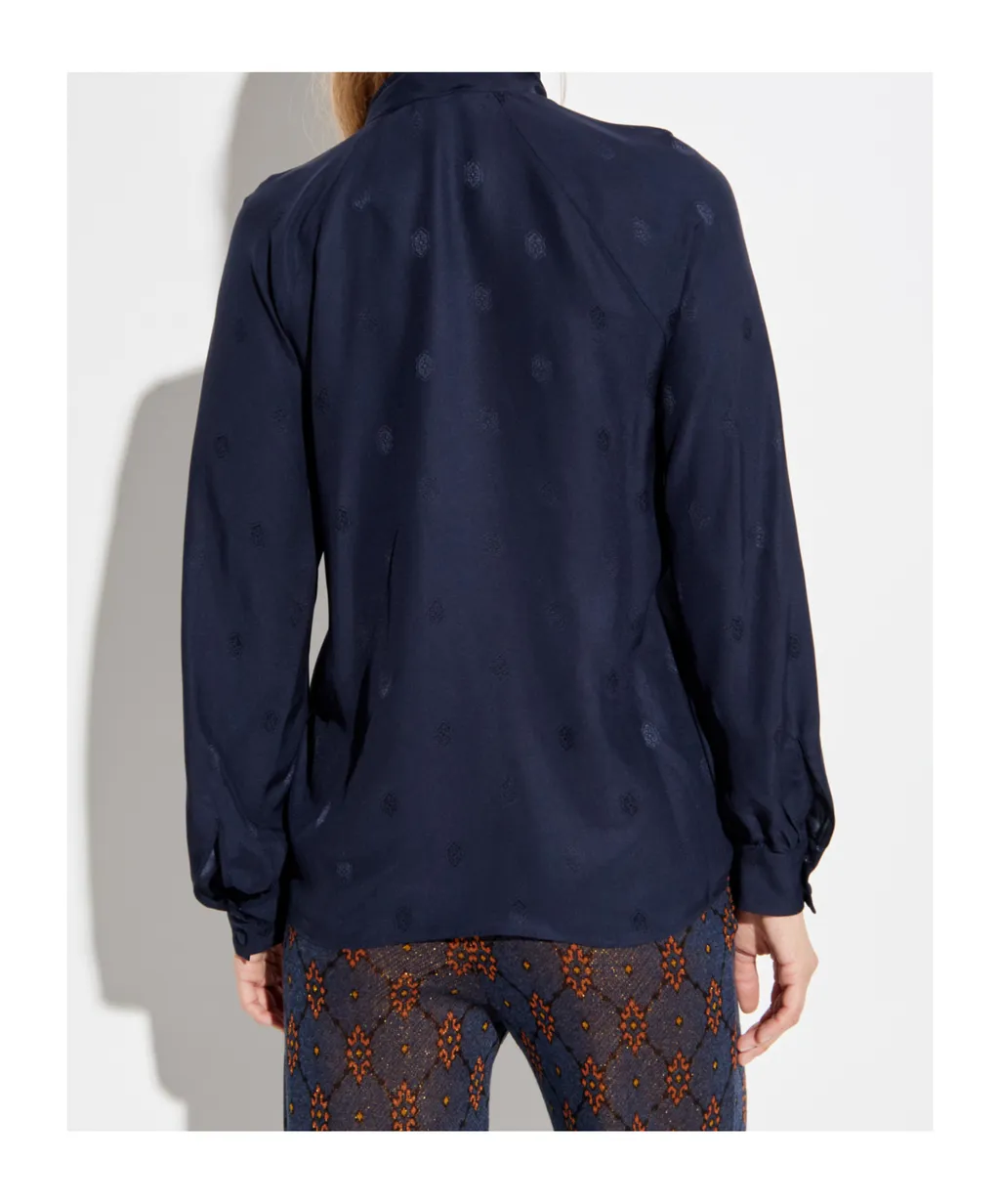 Tie Detailed Fluid Blouse