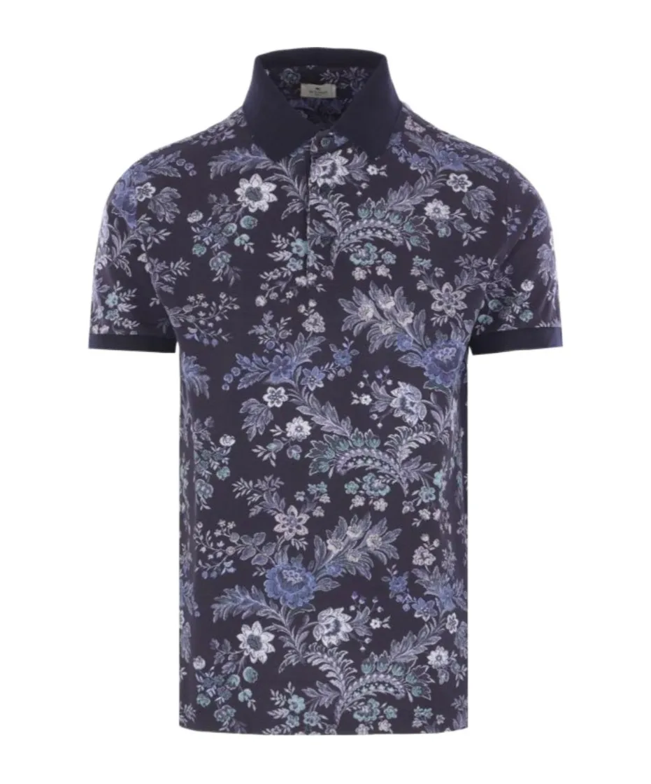 Polo Shirt With Floral Print