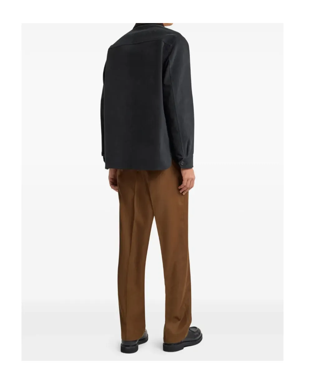 Pegaso Embroidered Flap Pocket Jacket