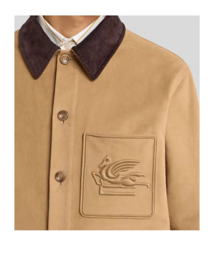 Cotton Jacket With Pegaso