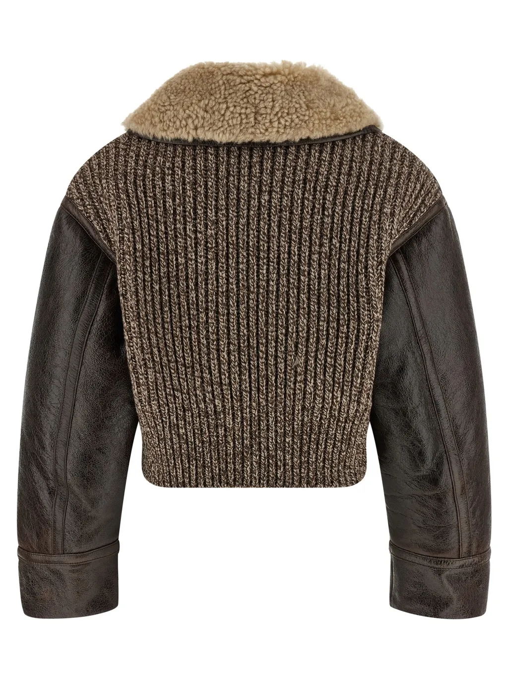 Cropped Leather Jacket