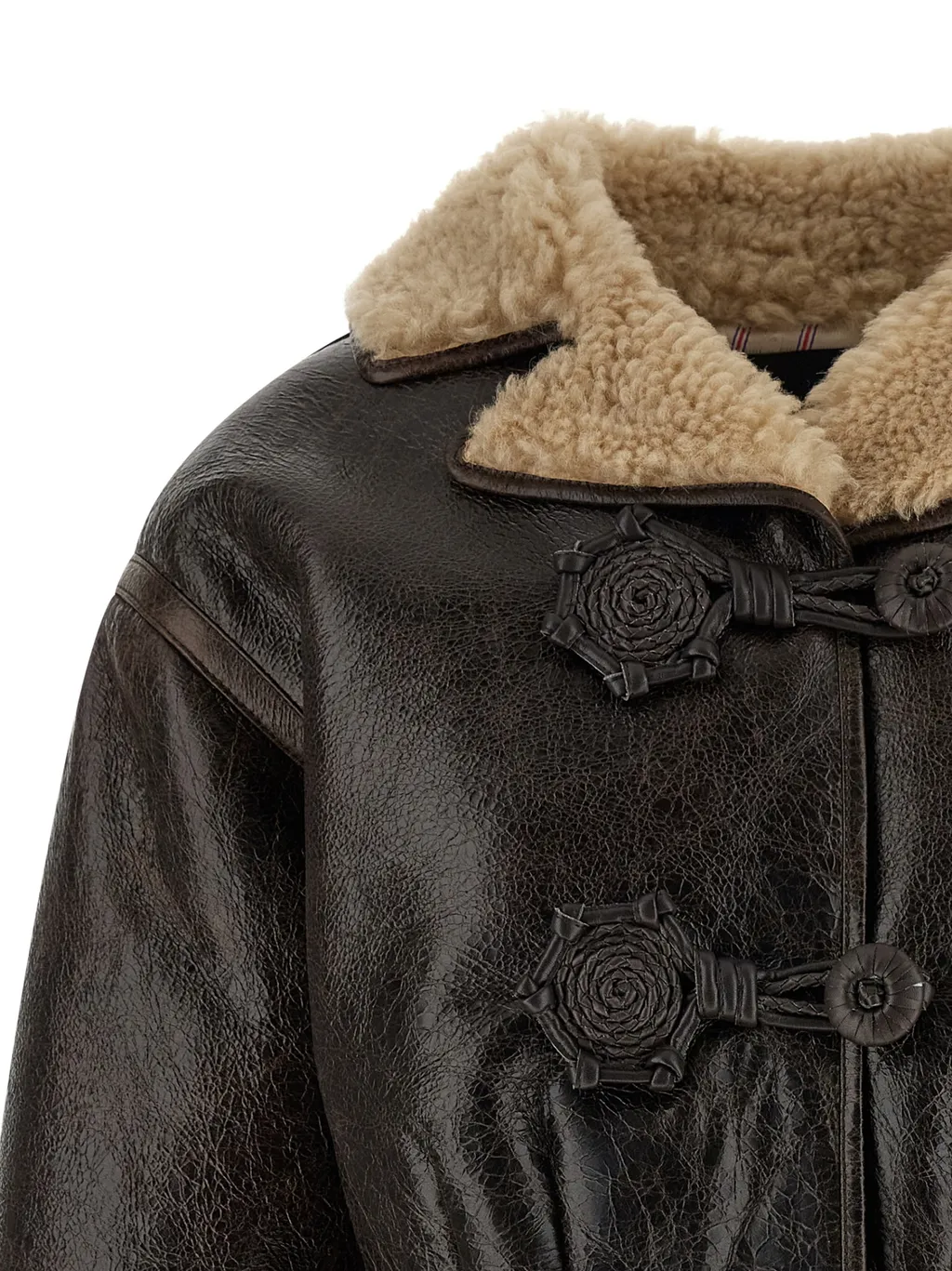 Cropped Leather Jacket