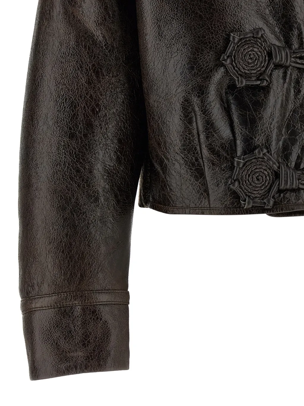 Cropped Leather Jacket