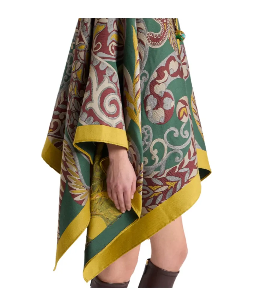 Paisley Motif Cape