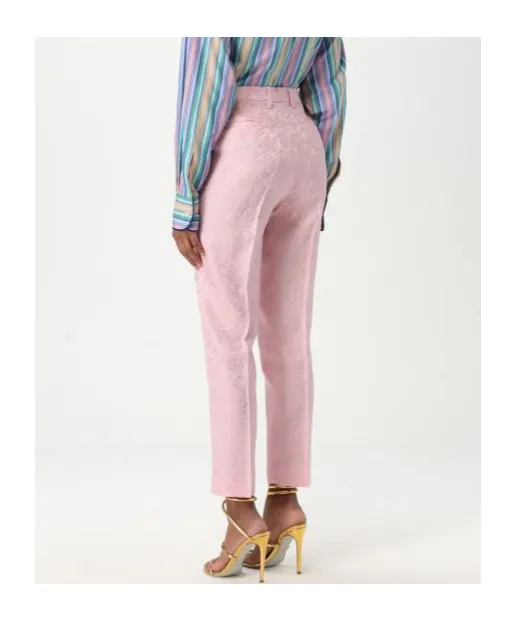 Paisley-Jacquard Tailored Trousers