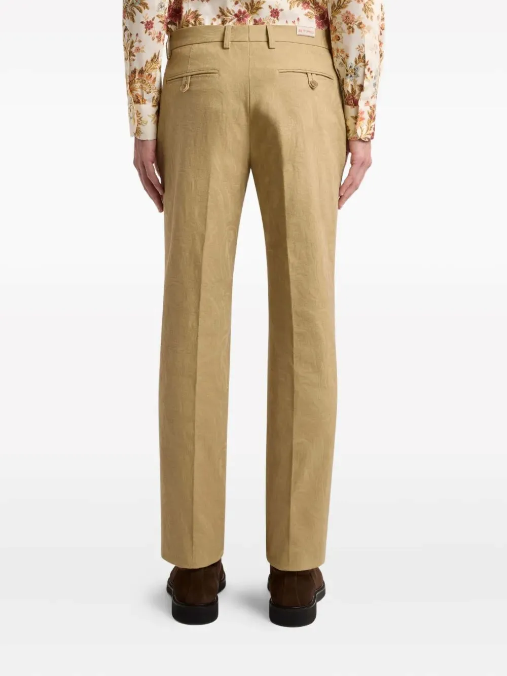 Paisley-Jacquard Trousers