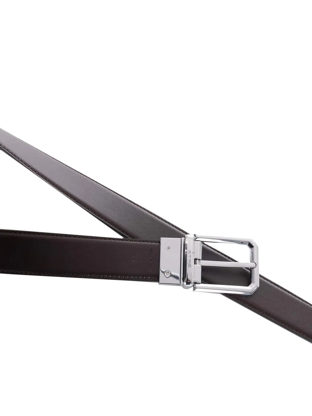 Reversible Arnica And Leather Belt