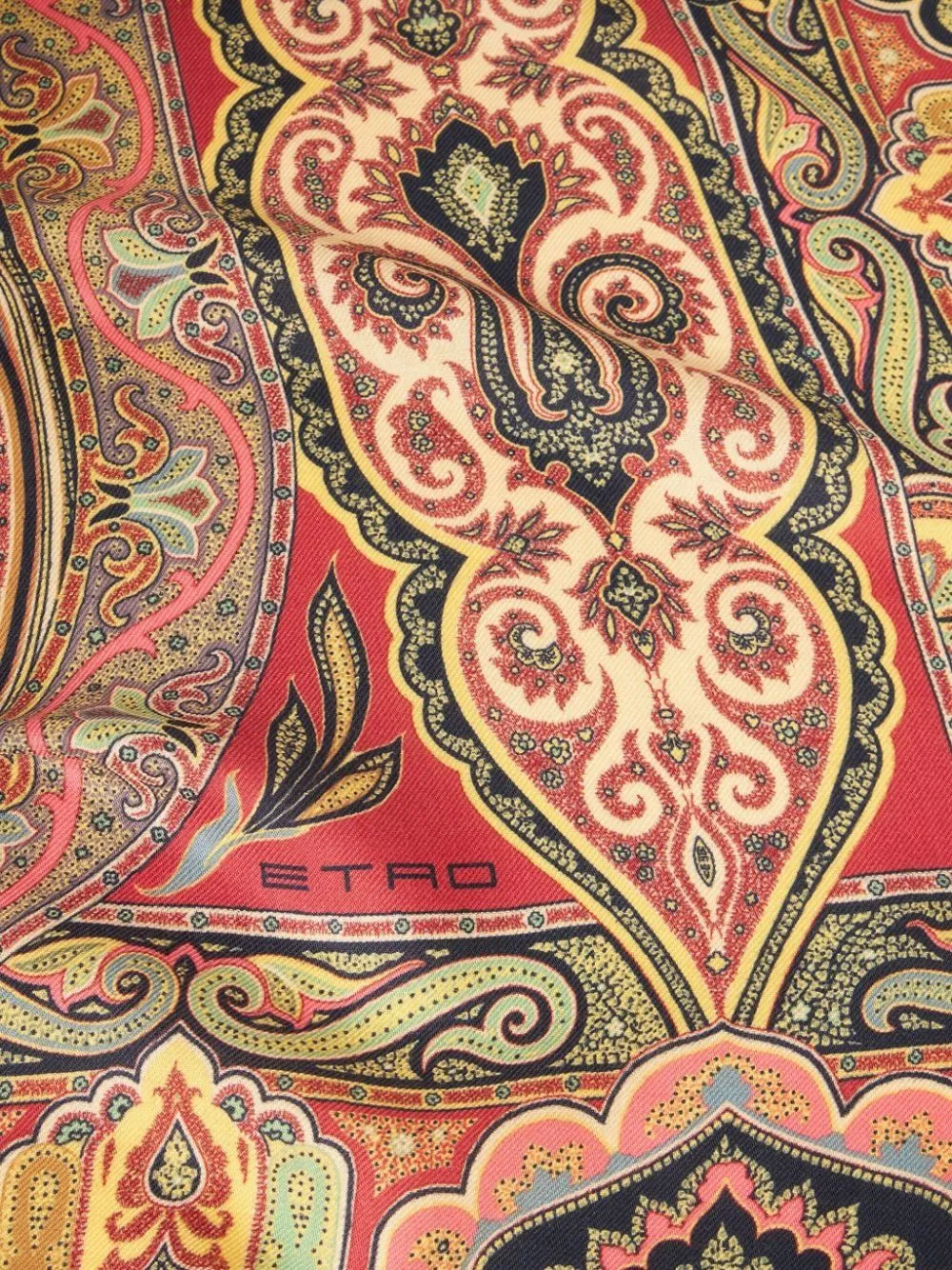 Paisley Printed Gabardine Weave Scarf
