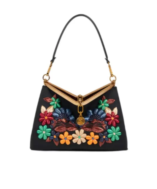 Medium Vela Bag With Flowers