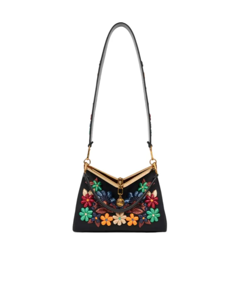 Medium Vela Bag With Flowers