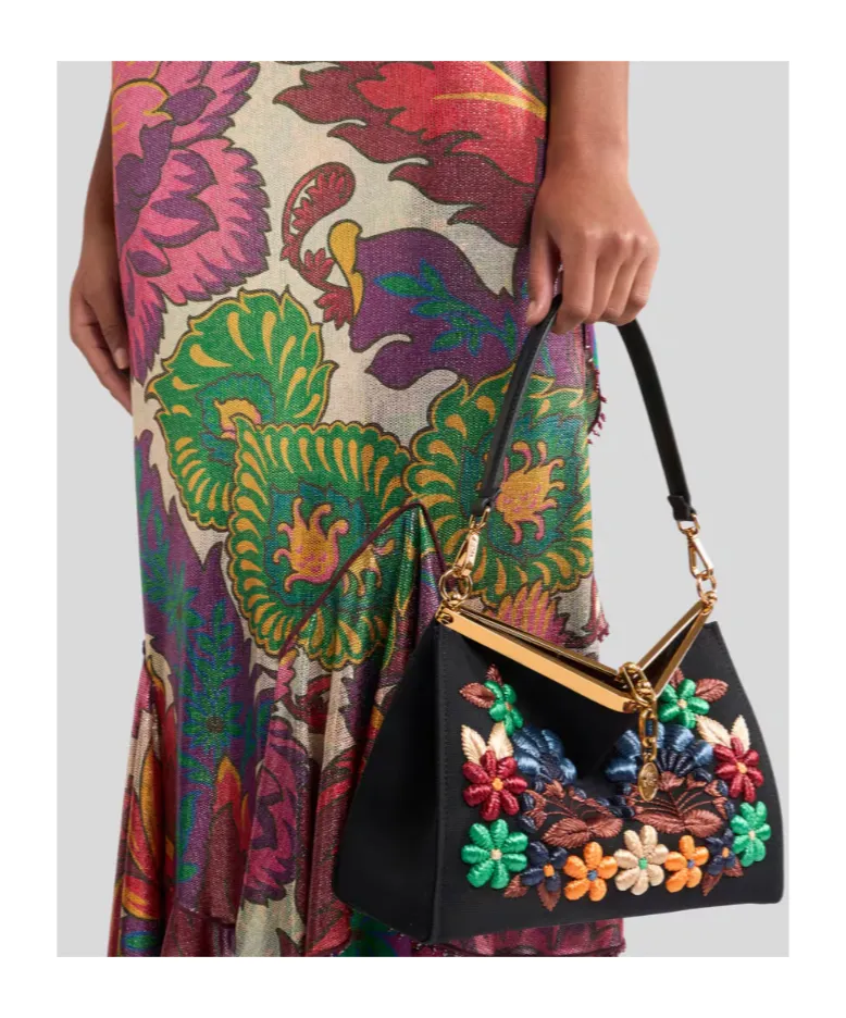 Medium Vela Bag With Flowers