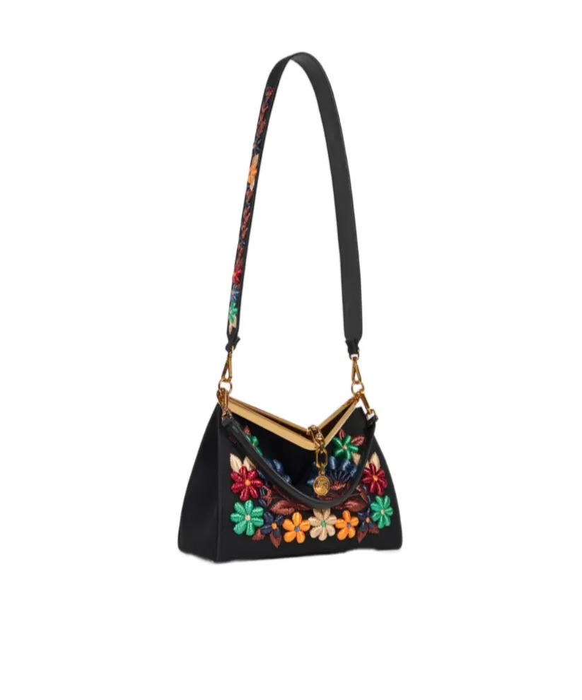 Medium Vela Bag With Flowers