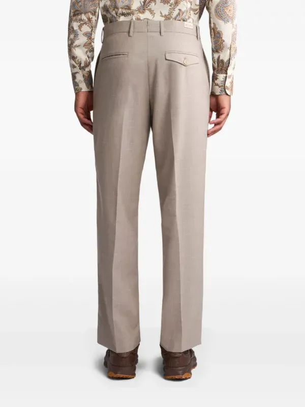 Slub Wool-Blend Trousers