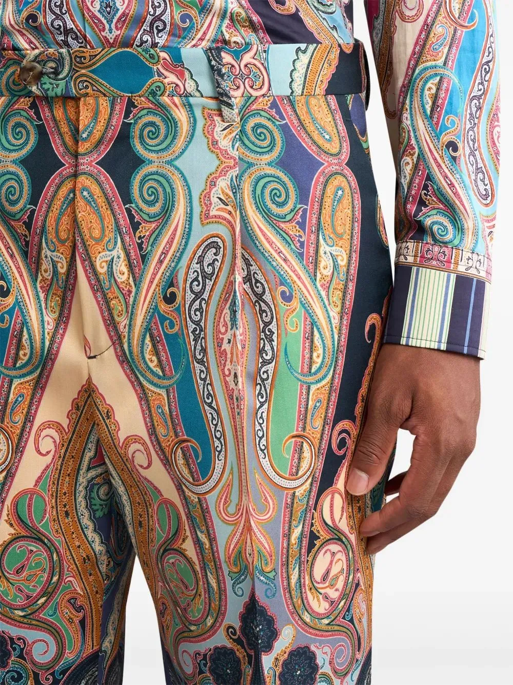 Paisley Wool Trousers
