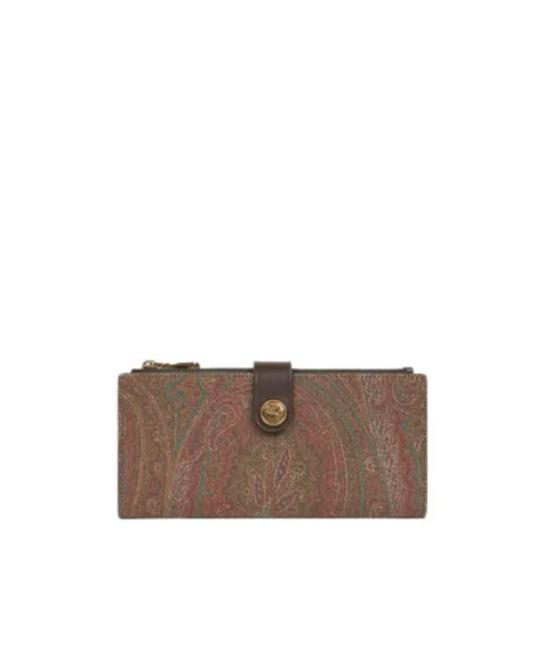 Paisley Zip-Up Wallet