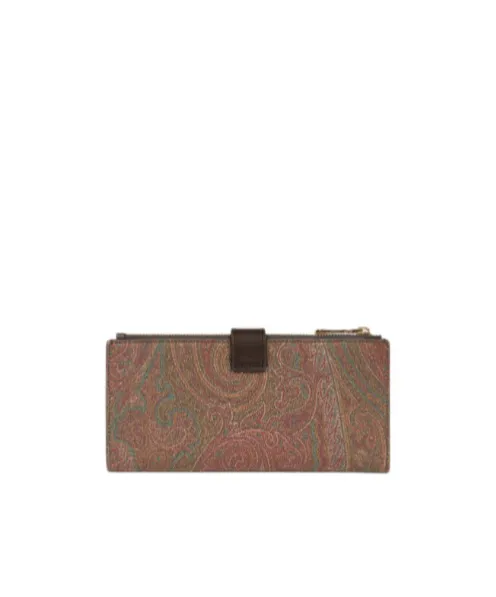 Paisley Zip-Up Wallet