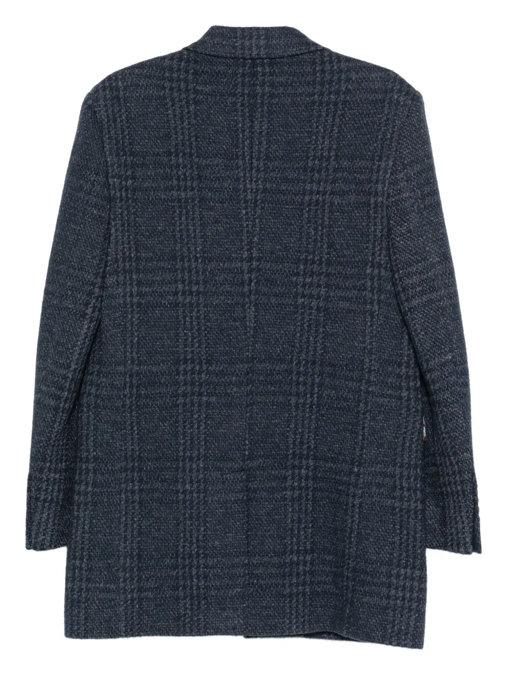 Checked Three-Button Jacket