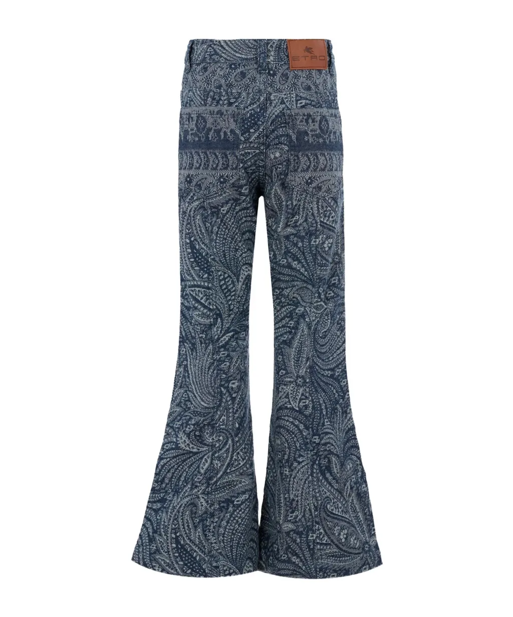Paisley Flared Jeans
