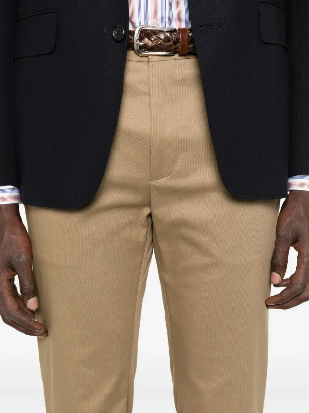 Raw-Edge Cotton Trousers