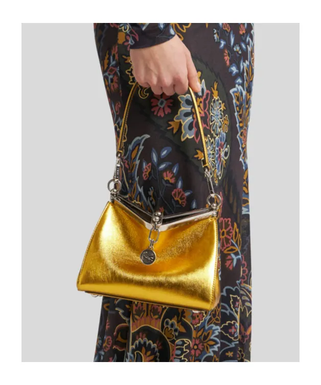 Vela Laminated Mini Shoulder Bag