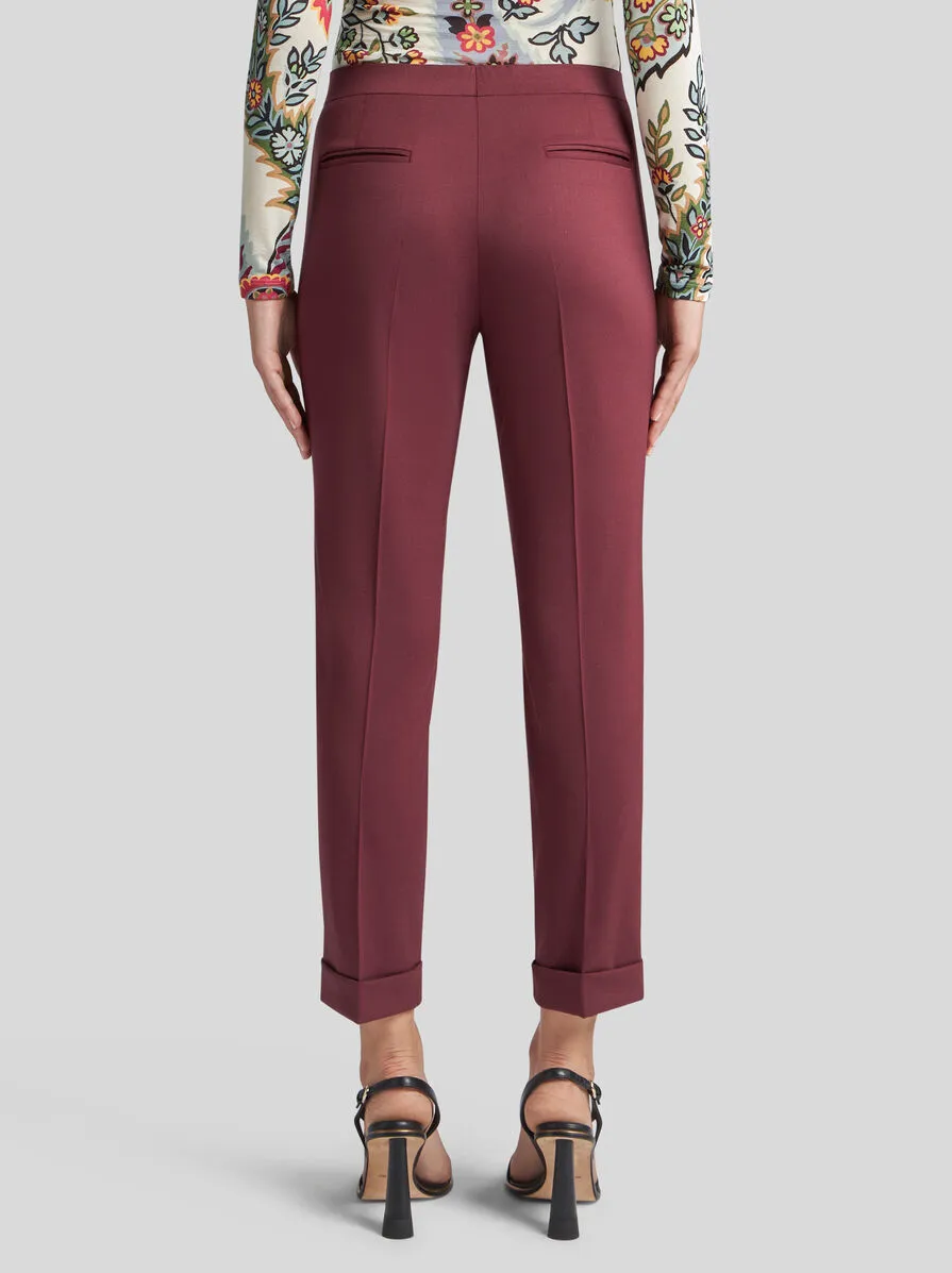 Cropped Stretch Trousers